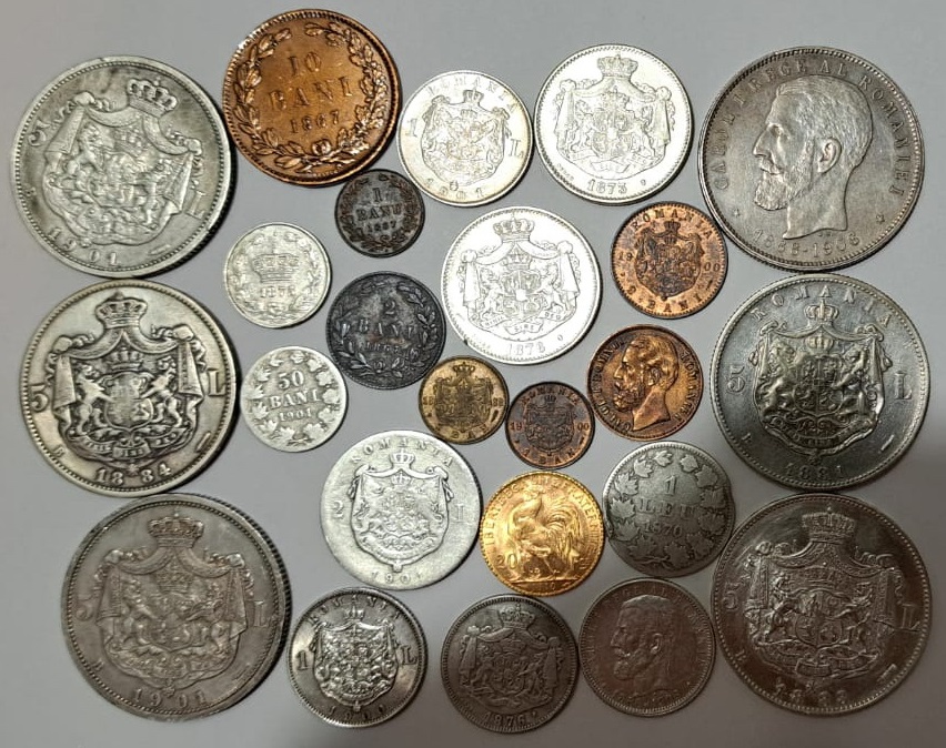 Monede regale valoroase din argint și alte metale